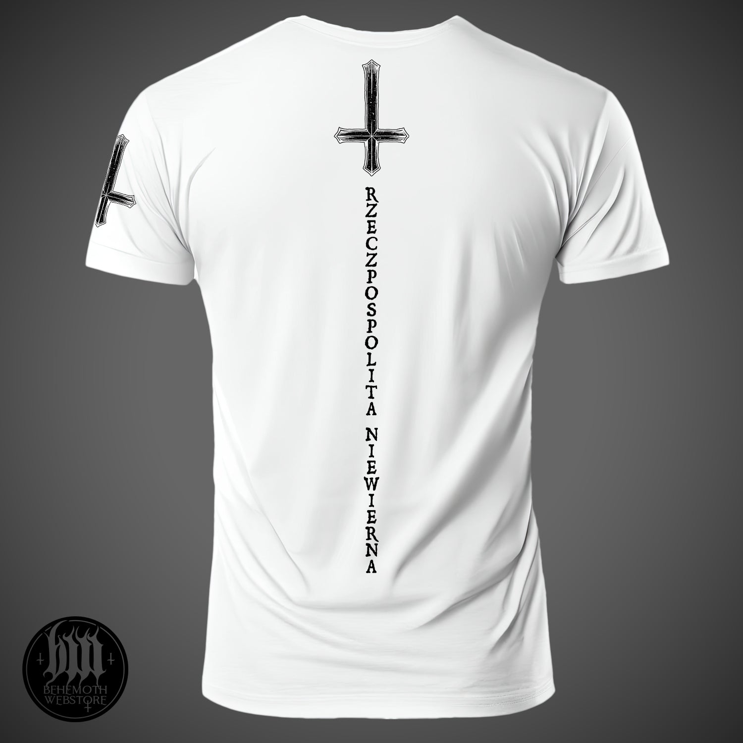 'The Republic Of The Unfaithful' Behemoth White T-Shirt