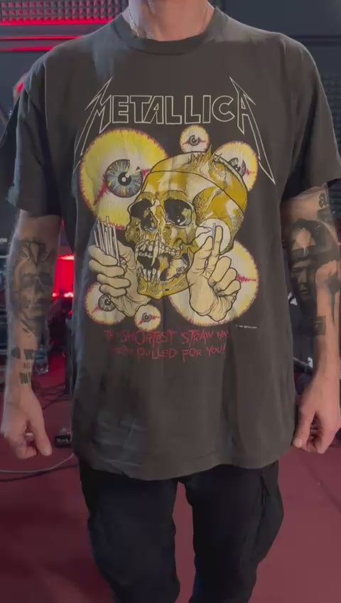 88年 ヴィンテージ LLICA \"Shortest Straw\" L Vintage Hell – Metallica – The Shortest Straw Vintage Shirt (1988)