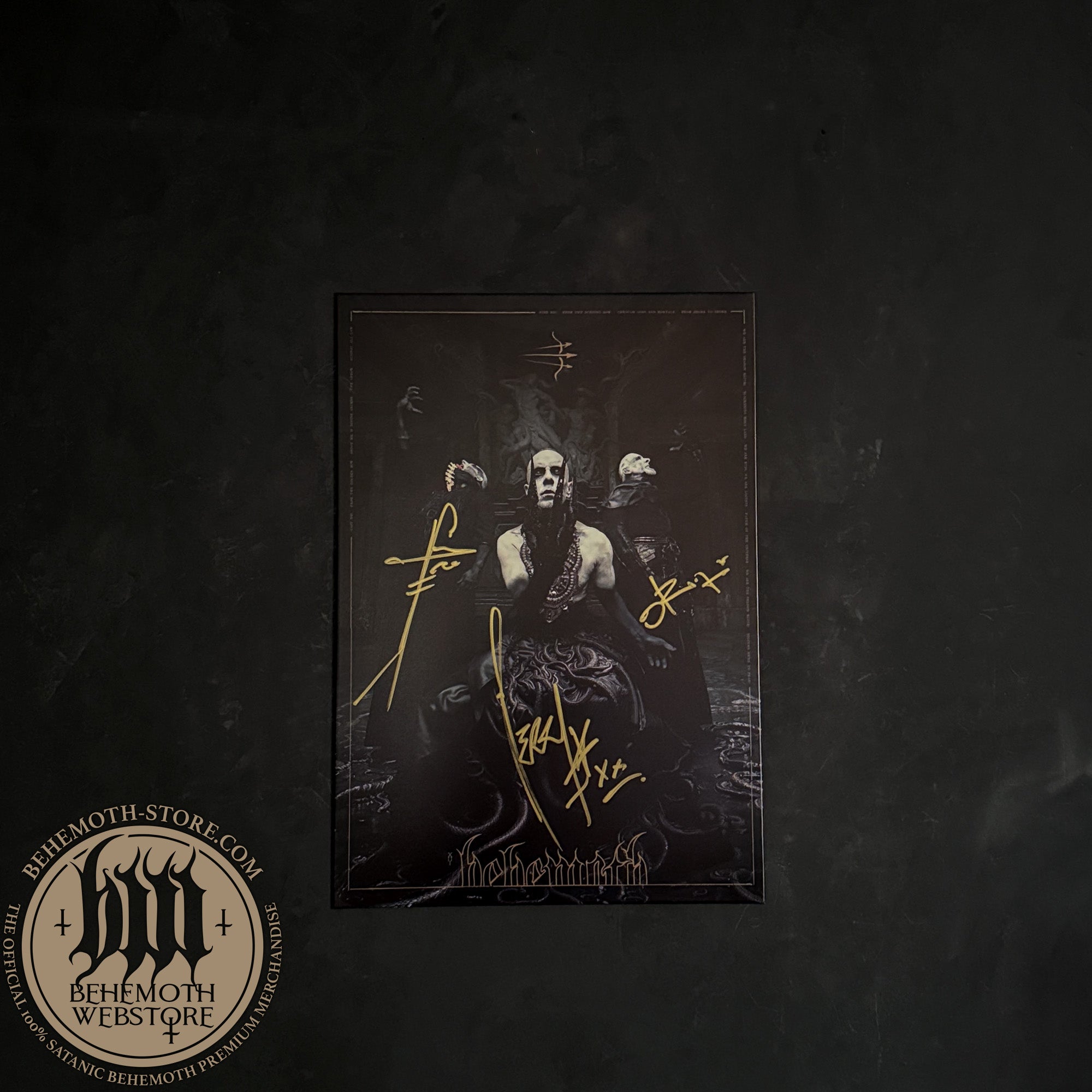 Signed Metal Wall Print - Behemoth TSOG: Throne Ov Serpents Pre-Order