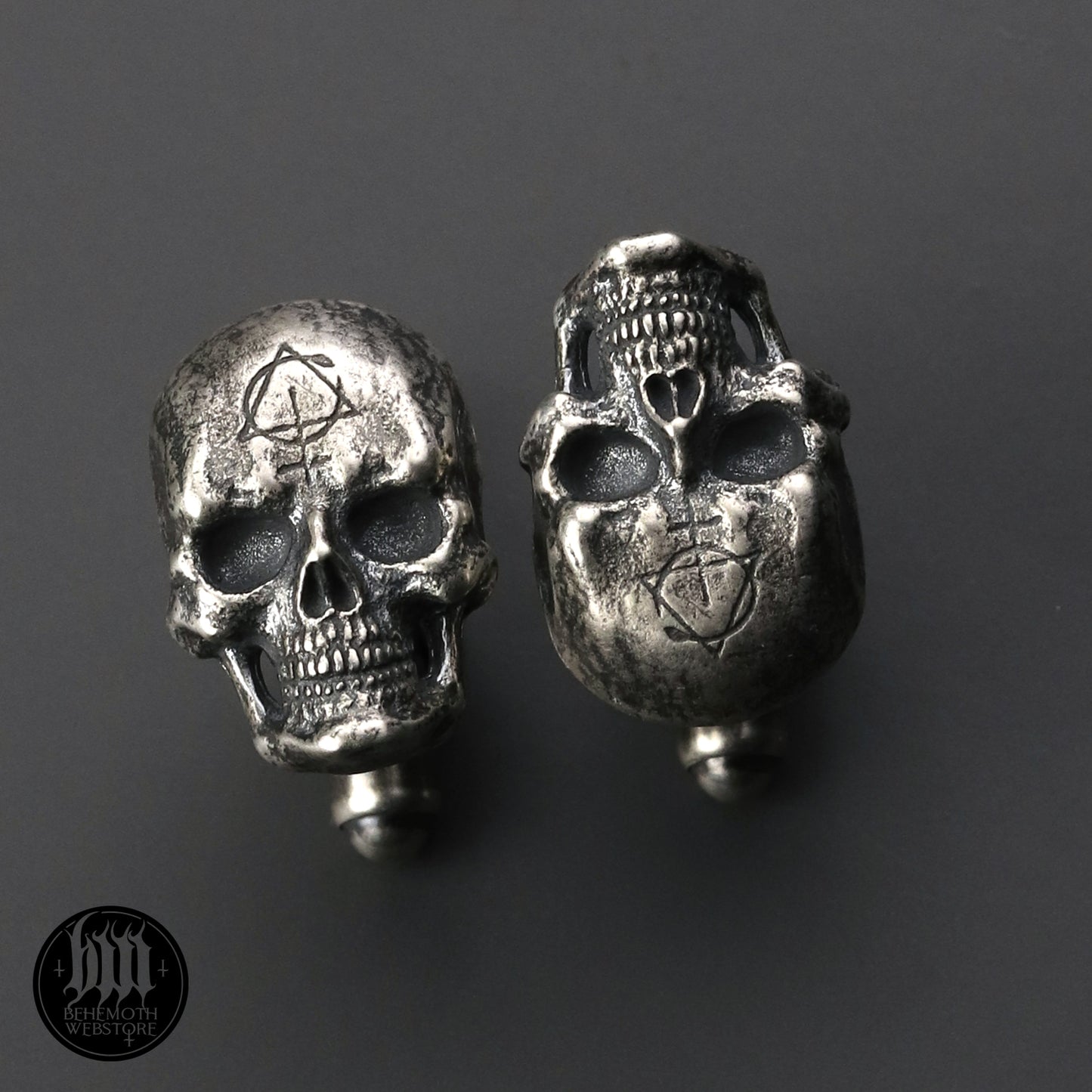 Gemelos de plata de ley 'Contra Skull' de Behemoth