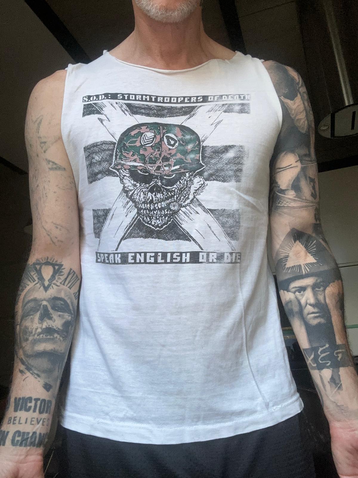 Vintage Hell – S.O.D. – Speak English or Die (Cut Off, Cuffed) (Cut Off Shirt)