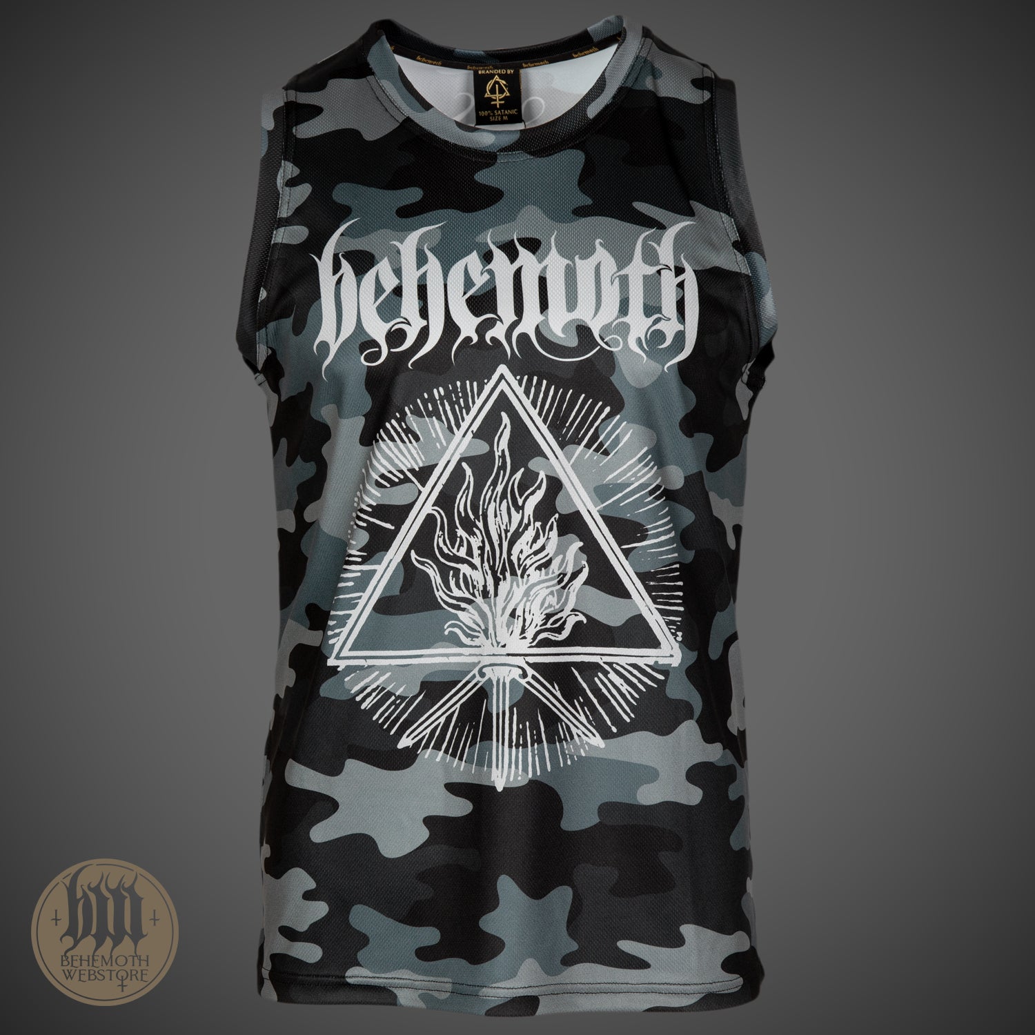 'The Satanist' Behemoth Functional Camo Tank-Top Shirt