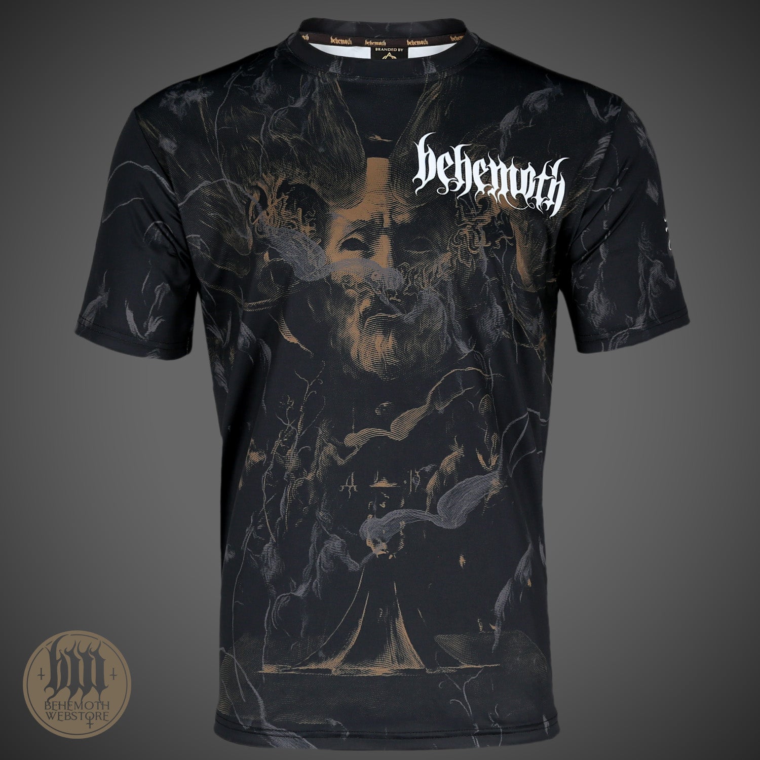 Camiseta con estampado integral de Behemoth 'The Satanist X'