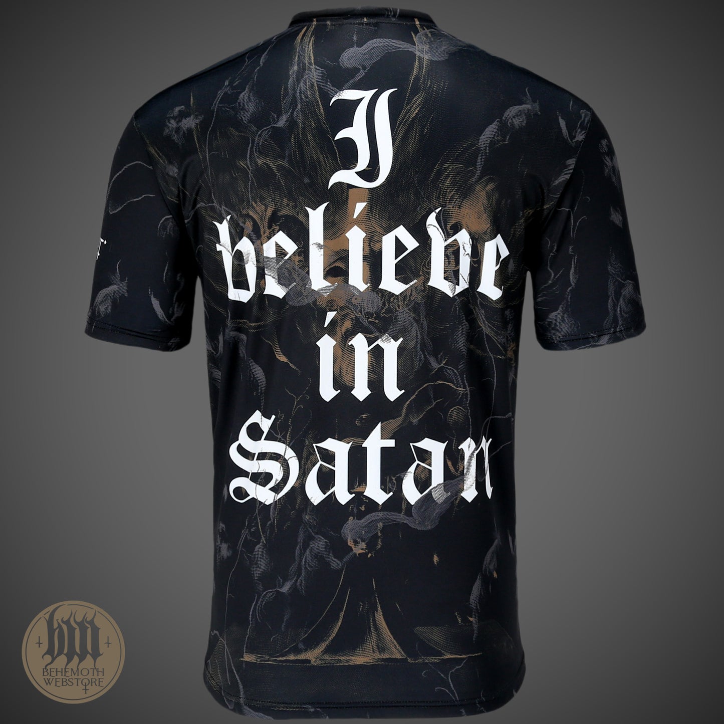 Camiseta con estampado integral de Behemoth 'The Satanist X'