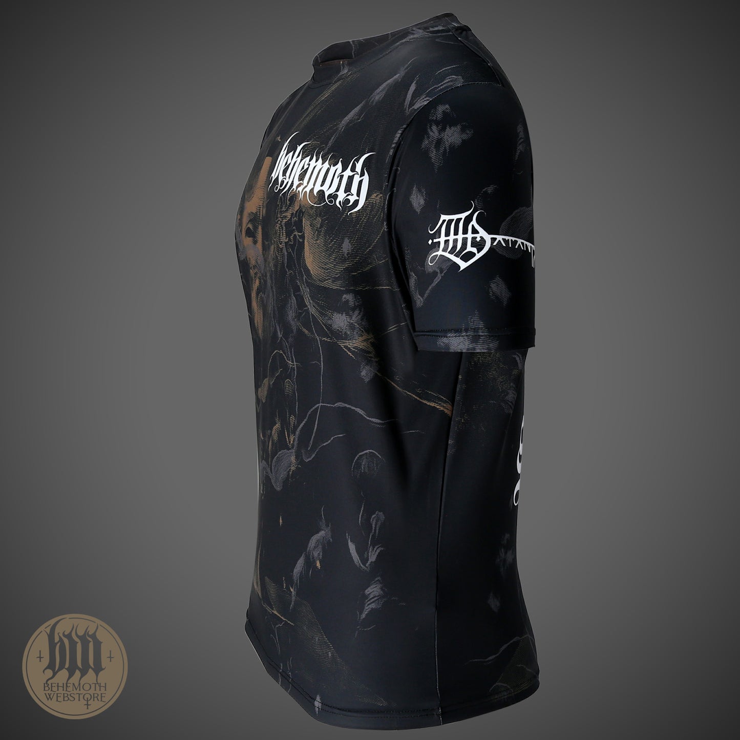 Camiseta con estampado integral de Behemoth 'The Satanist X'