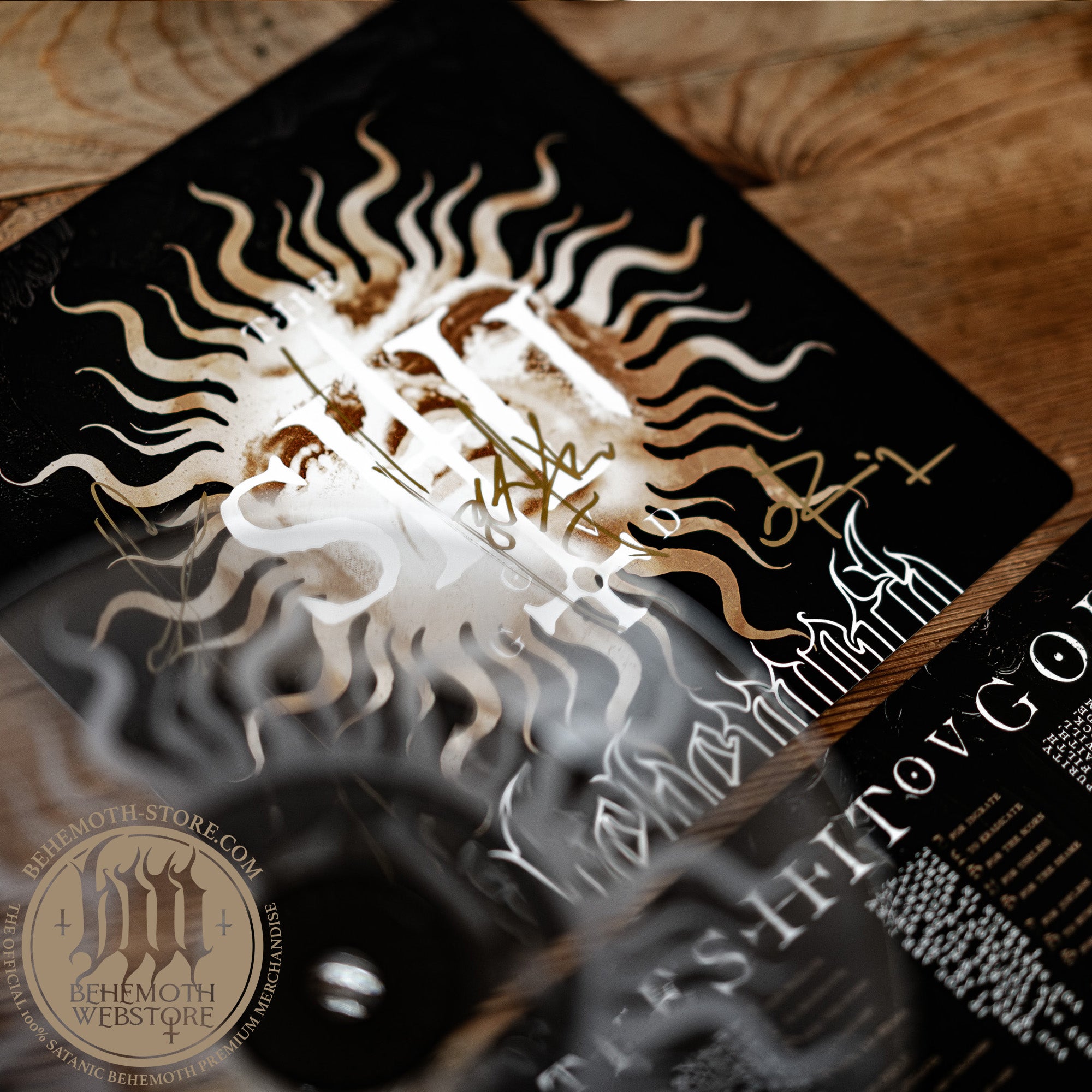 “TSOG” – 7″ Vinyl Single by Behemoth (Transparent, Laser-Etched, Signed, Limited to 350)