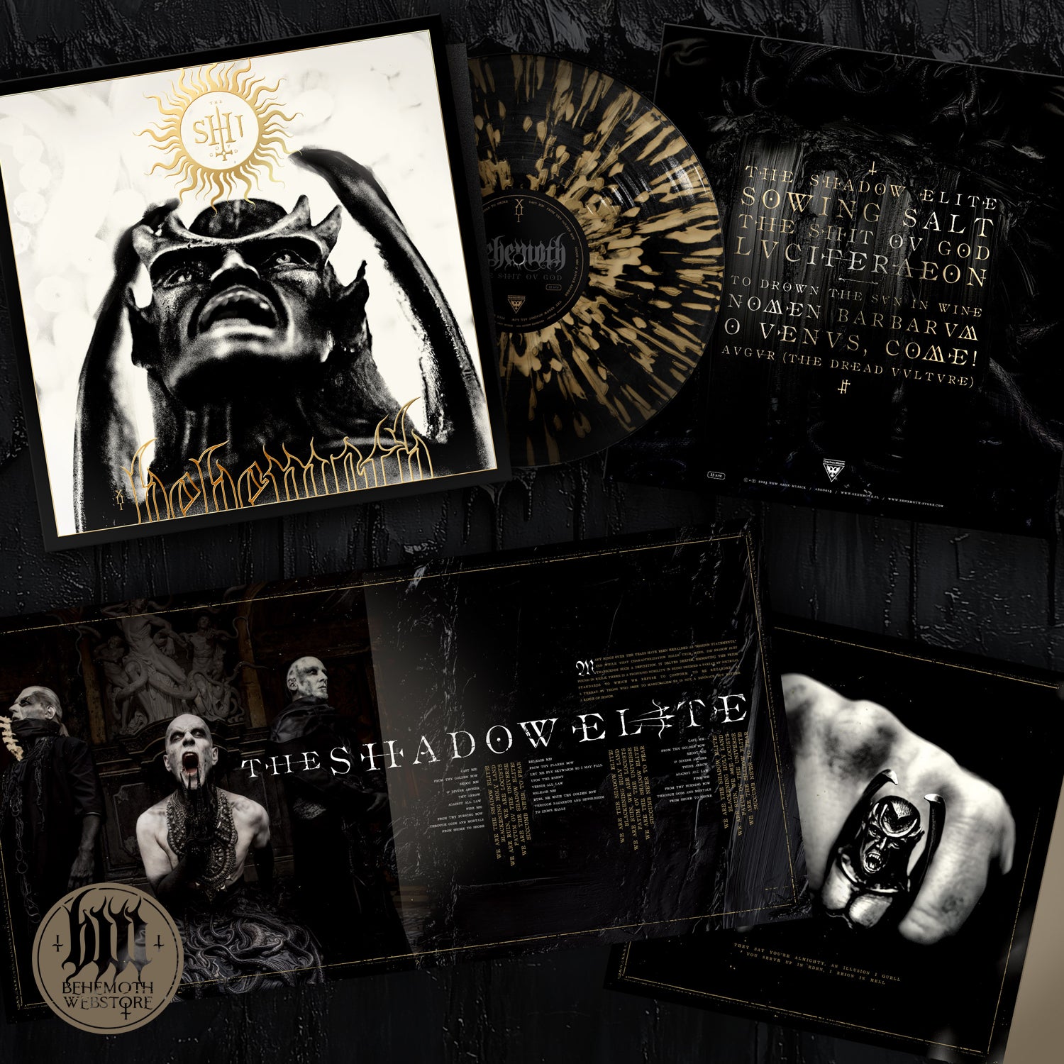 Disco de vinilo - Behemoth 'TSOG' firmado, edición limitada, Shadow Elite Colour