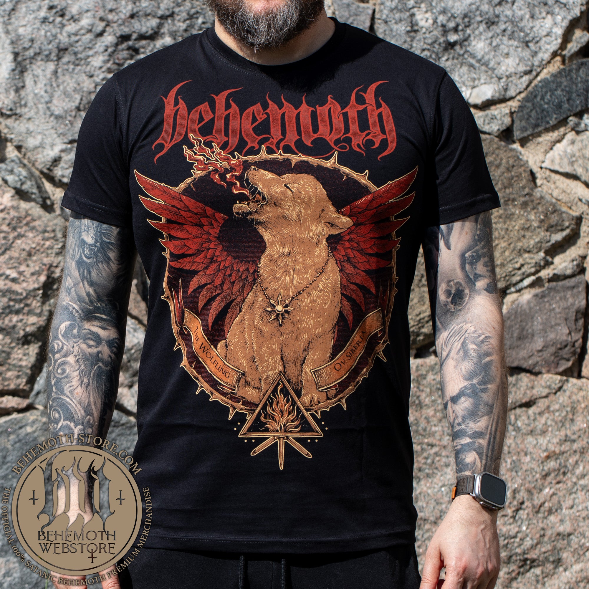 Behemoth - 'Wolfing Ov Siberia' T-Shirt