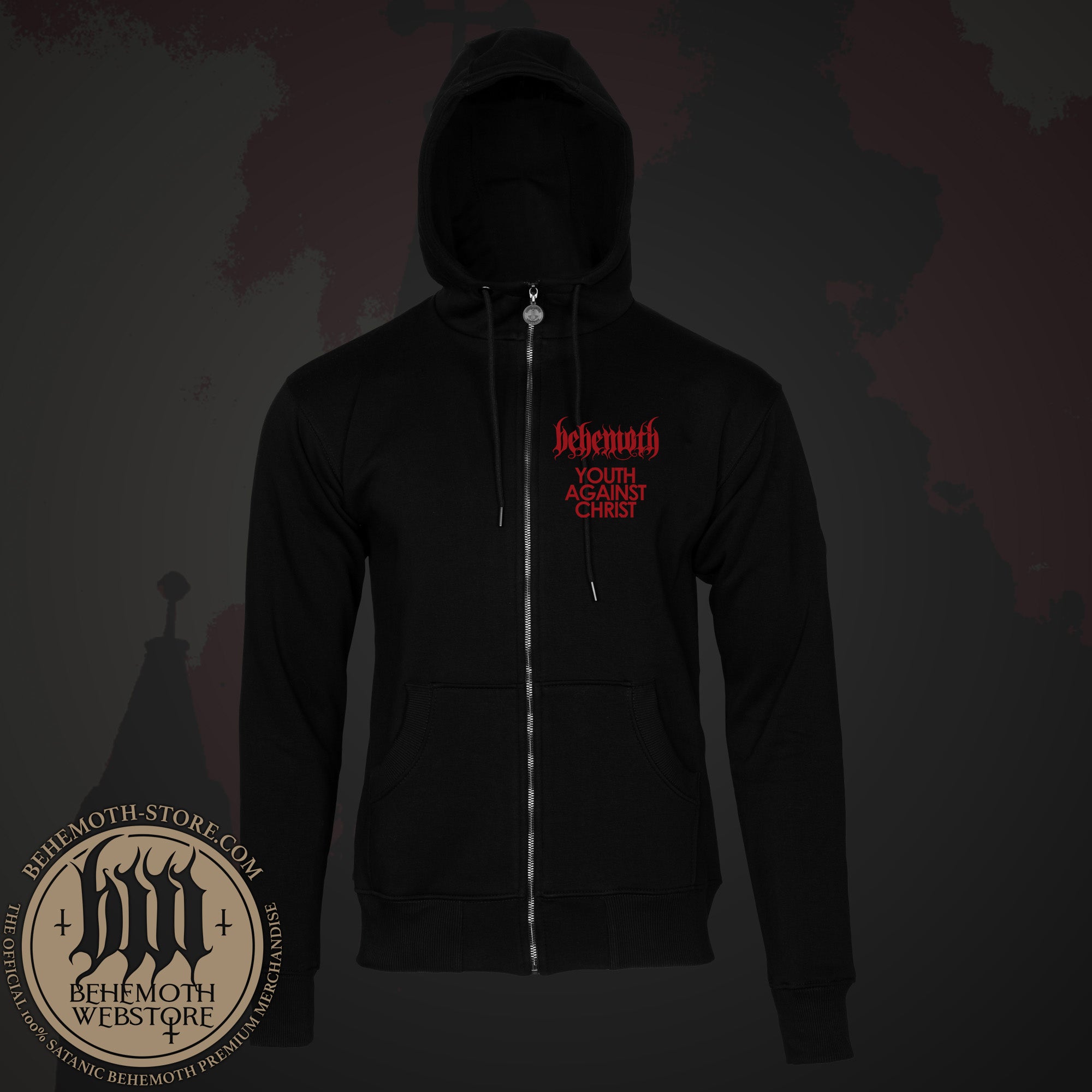 Behemoth 'Yes We Can' hooded sweatshirt with zip